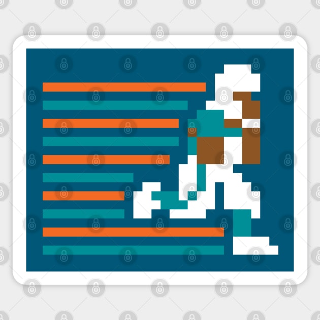 Tecmo Running Back - Miami Sticker by The Pixel League